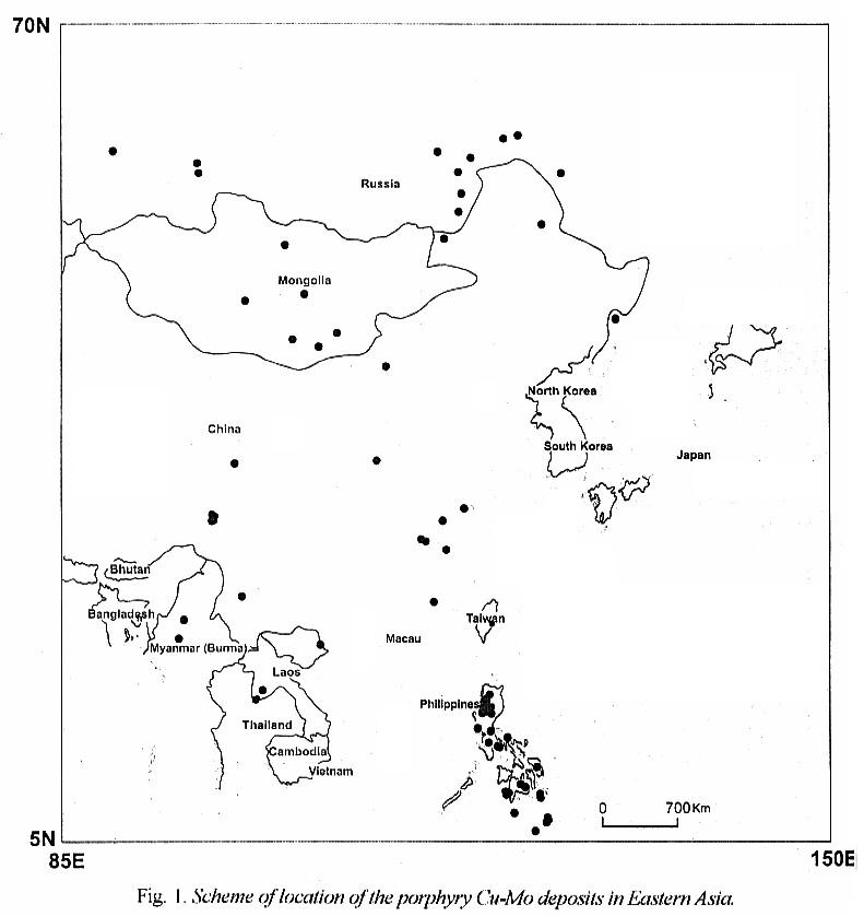 GEOCHRONOLOGICAL FORMATION OF PORPHYRY MINERALIZATION IN ASIA